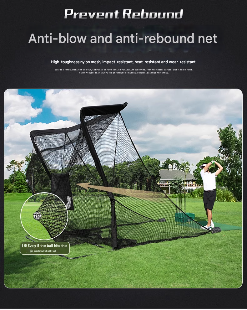 Golf Practice Net Outdoor Chipping Strike Cage Indoor Home Green Training Swing Hitting Net Set