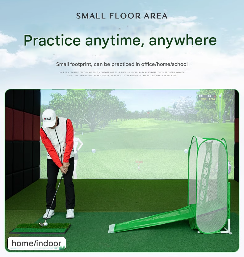 Golf Cutting Trainer Indoor Cutting Practice Net Outdoor Swing Net Strike Cage Set Strike Net