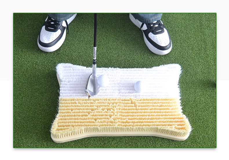Indoor golf trainer simulates golf bunker training, new cut practice blanket, golf pad
