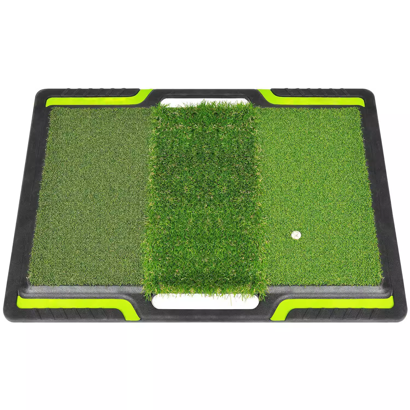 Hand-held golf double grass and three grass percussion mats, artificial turf mats, indoor swing practice mats, non-slip rubber soles