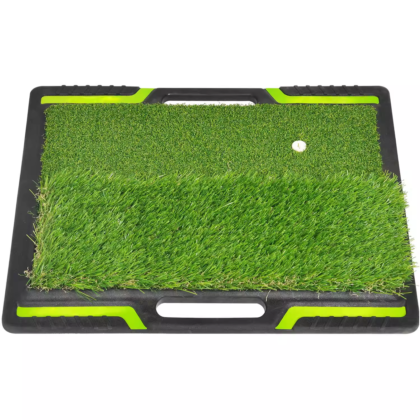 Hand-held golf double grass and three grass percussion mats, artificial turf mats, indoor swing practice mats, non-slip rubber soles