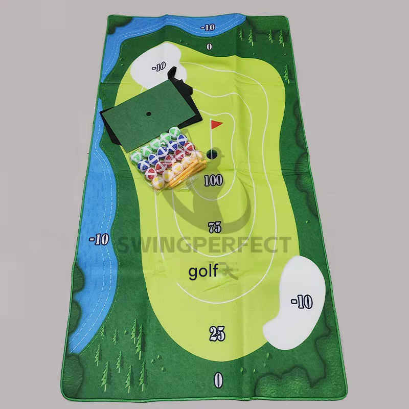 Golf practice mat indoor and outdoor sticky ball percussion trainer family parent-child toys sports atmosphere cutting rod training
