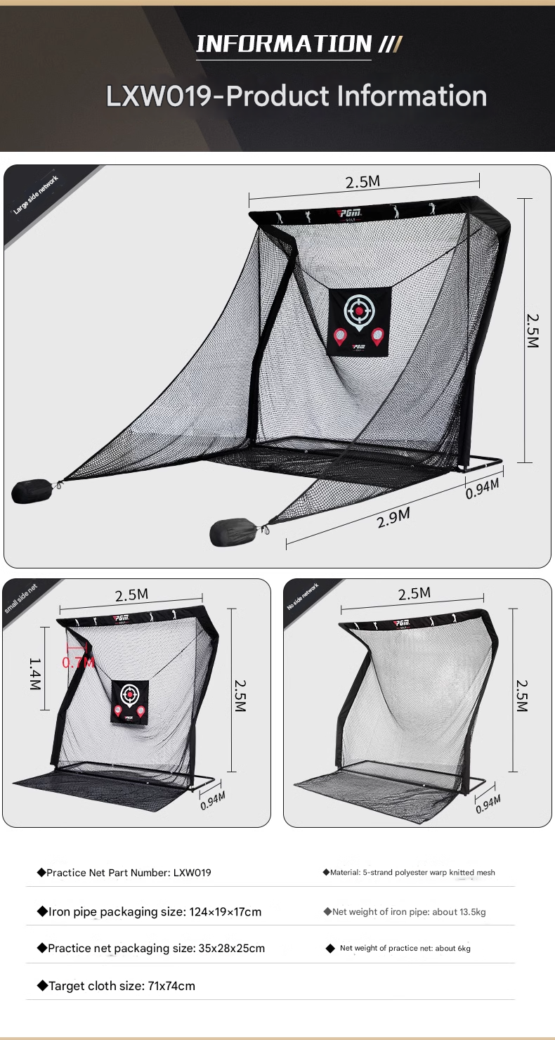 Golf Practice Net Outdoor Chipping Strike Cage Indoor Home Green Training Swing Hitting Net Set