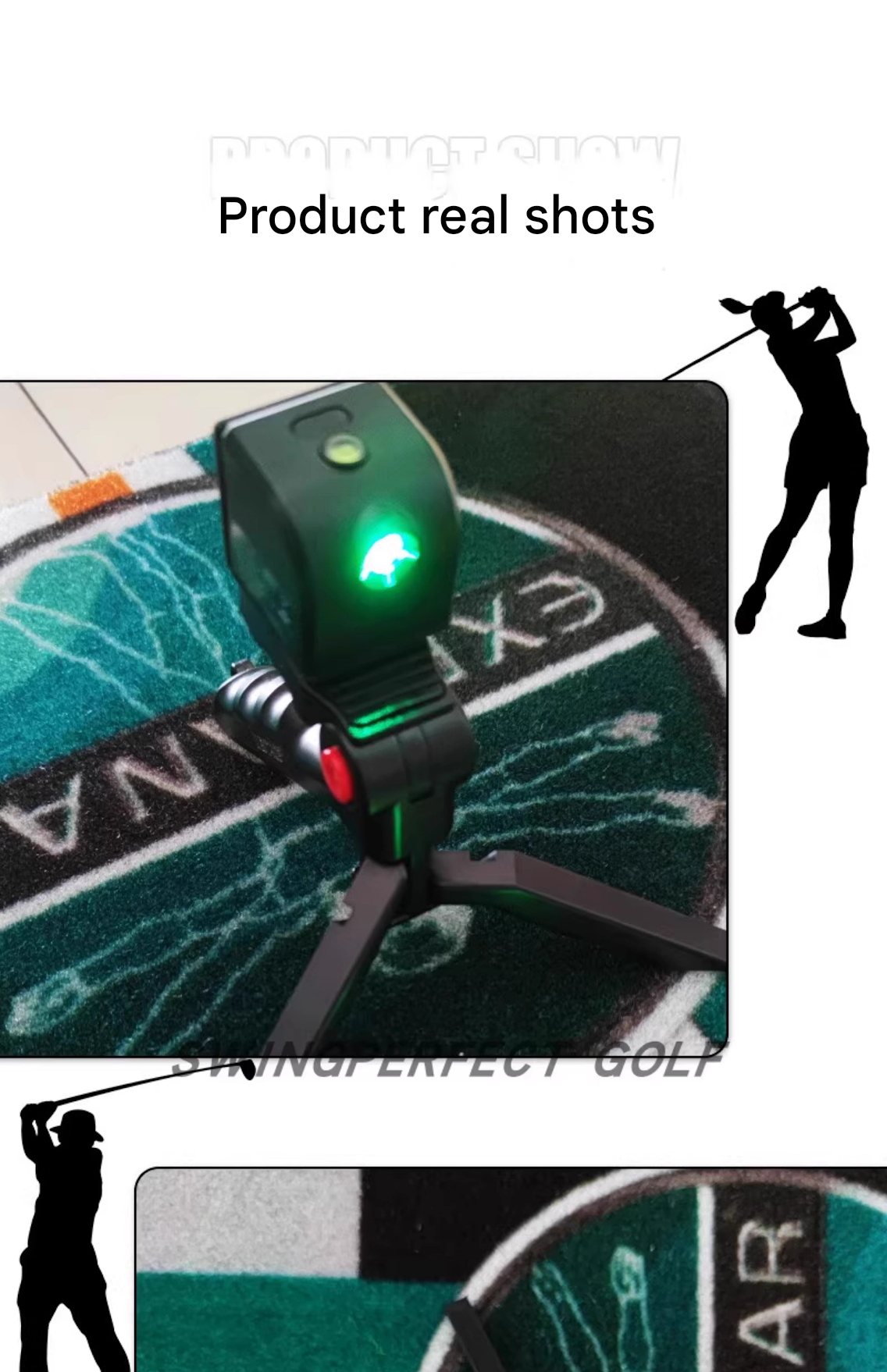 Golf putt practice laser sight green light cross straight line precision vertical instrument infrared sight