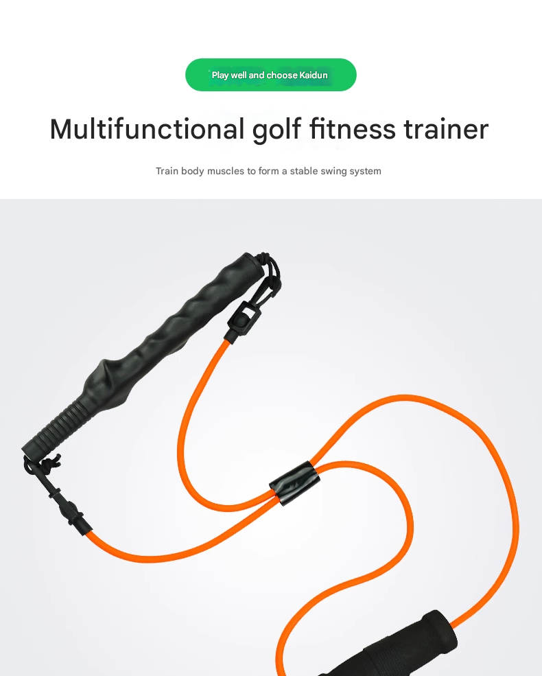Caiton Golf Swing Strength Trainer Tension Rope Golf Auxiliary Trainer Elastic Body Rope