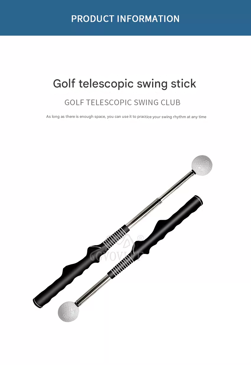 Golf Swing Trainer Stick Telescopic Swing Stick Indoor and outdoor golf practice Beginner trainer supplies