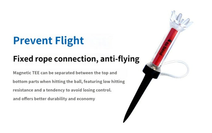 Caiton golf tee plastic magnetic spike zero resistance limit golf holder is stable and durable