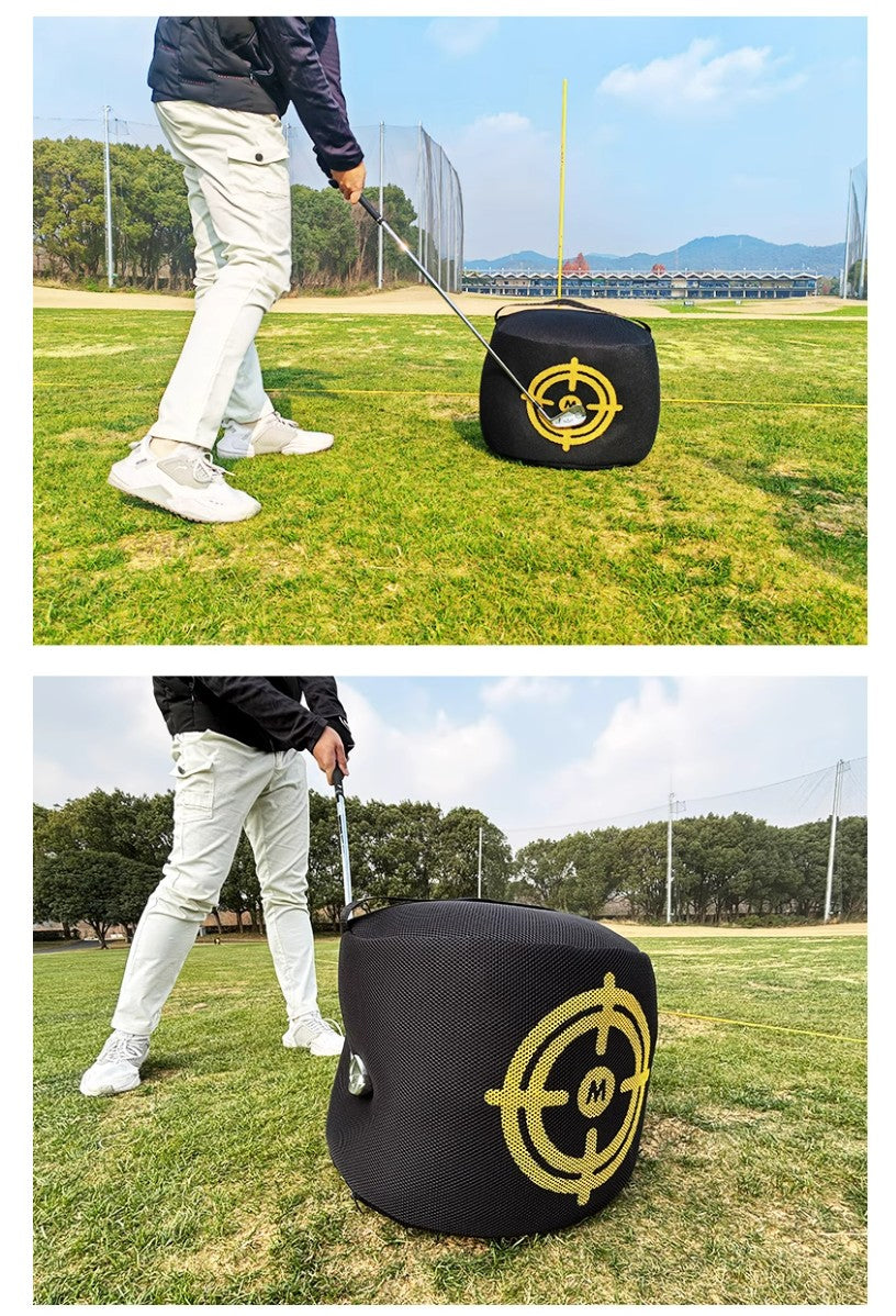 MELELINKS GOLF SILENT PERCUSSION BAG INDOOR PRACTICE SAY GOODBYE TO NOISE NO-FILL OUT OF THE BOX