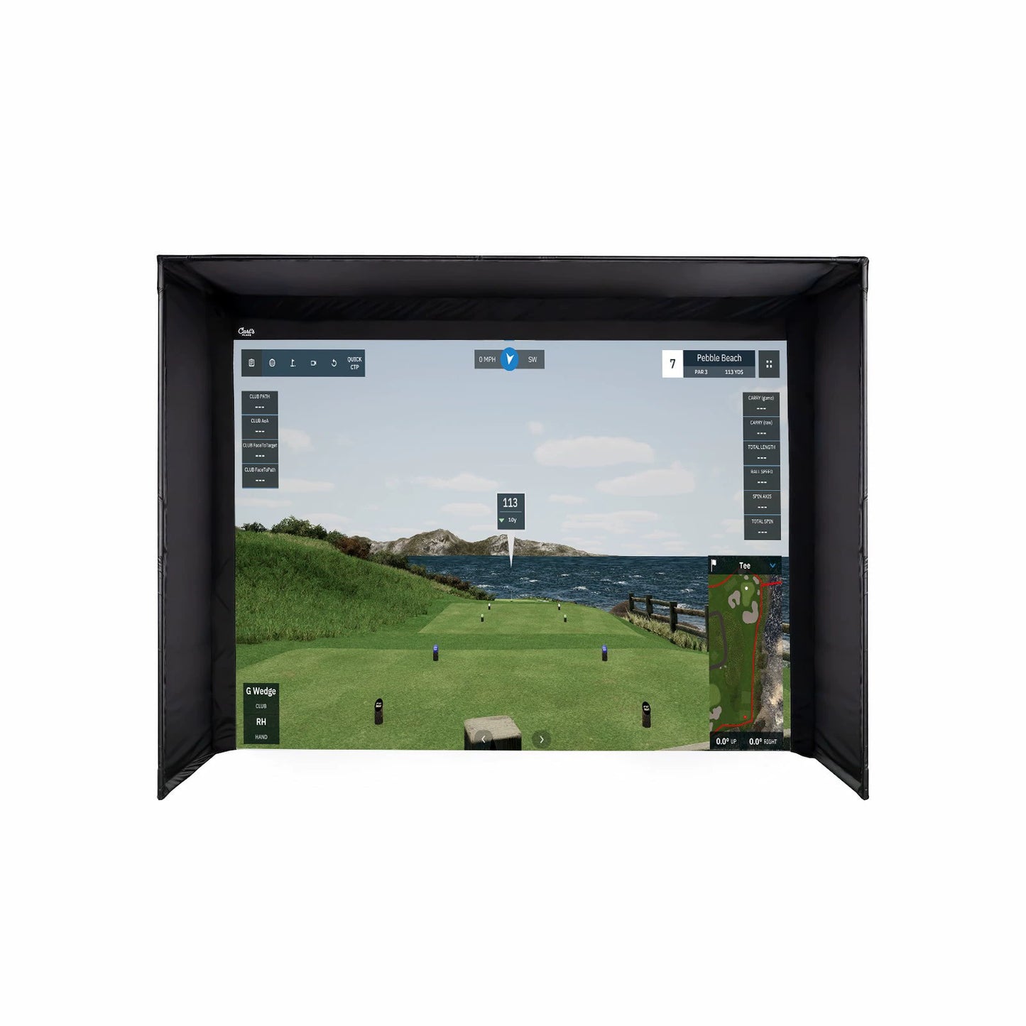 Golf Simulator Strike Screen Lite Projection Screen Simulator Companion squareGARMIN R50