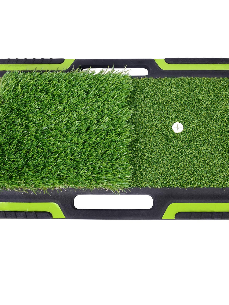 Hand-held golf double grass and three grass percussion mats, artificial turf mats, indoor swing practice mats, non-slip rubber soles
