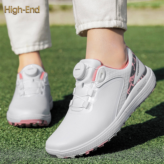 2025 New Waterproof Golf Shoes Women's BOA Knob Men's Comfortable Outdoor Casual Sneakers Non-Slip Commuting