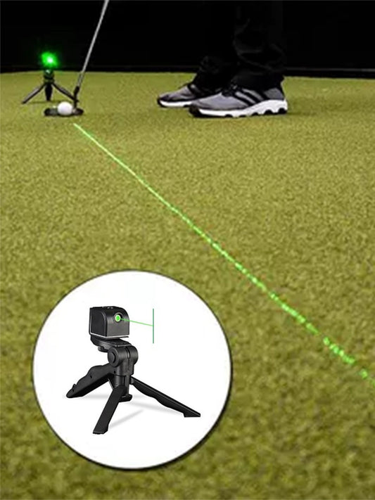 Golf putt practice laser sight green light cross straight line precision vertical instrument infrared sight