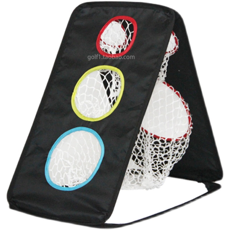 Golf Practice Net Portable Foldable Cuttable Swing Golf Indoor and Outdoor Chipping Swing Double-sided Square Practice Set