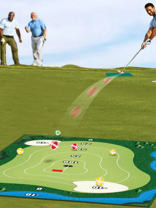Golf practice mat indoor and outdoor sticky ball percussion trainer family parent-child toys sports atmosphere cutting rod training