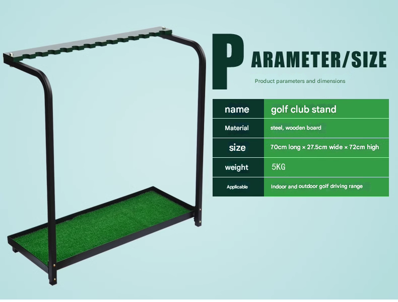 Upgraded golf club rack display rack 13 hole cue rack storage driving range supplies