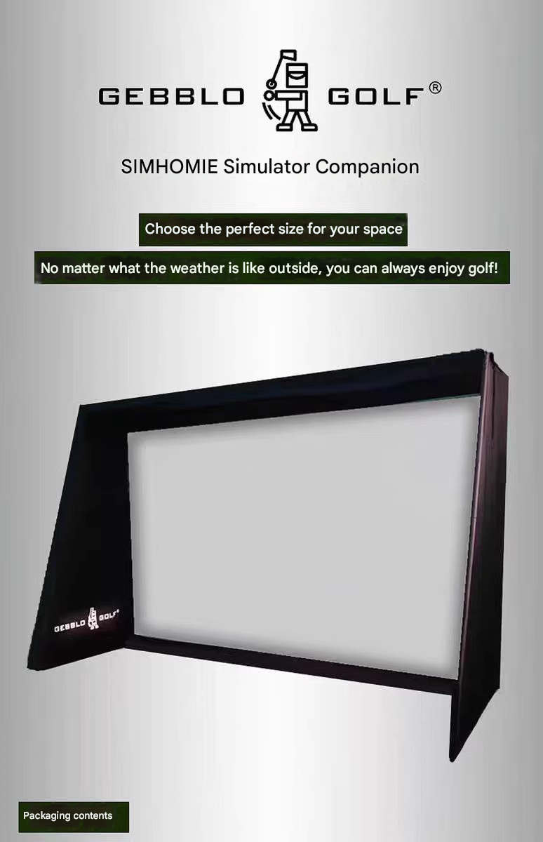 24 NEW SQUARE GOLF SIMULATOR + GEBBLO SIMULATOR COMPANION MULTIPLE TRAINING MODES