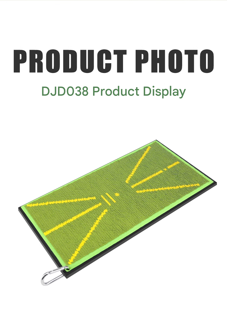 Golf Hitting Mat Pearlescent Hitting Trajectory Home Bead Trajectory Carpet Mat Trainer Marking Pad