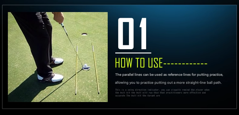 Golf Indicator Bars, Aiming Sticks, Beginner Putting Sticks, Direction Practice Sticks, Swing Aids, Training Sticks