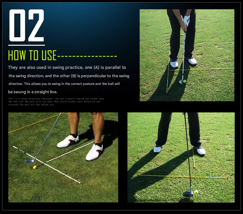 Golf Indicator Bars, Aiming Sticks, Beginner Putting Sticks, Direction Practice Sticks, Swing Aids, Training Sticks