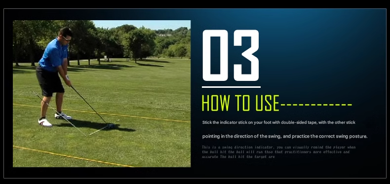 Golf Indicator Bars, Aiming Sticks, Beginner Putting Sticks, Direction Practice Sticks, Swing Aids, Training Sticks