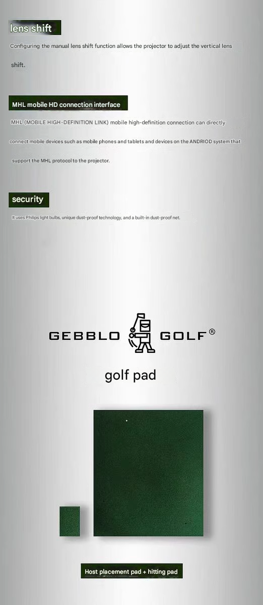 24 NEW SQUARE GOLF SIMULATOR + GEBBLO SIMULATOR COMPANION MULTIPLE TRAINING MODES