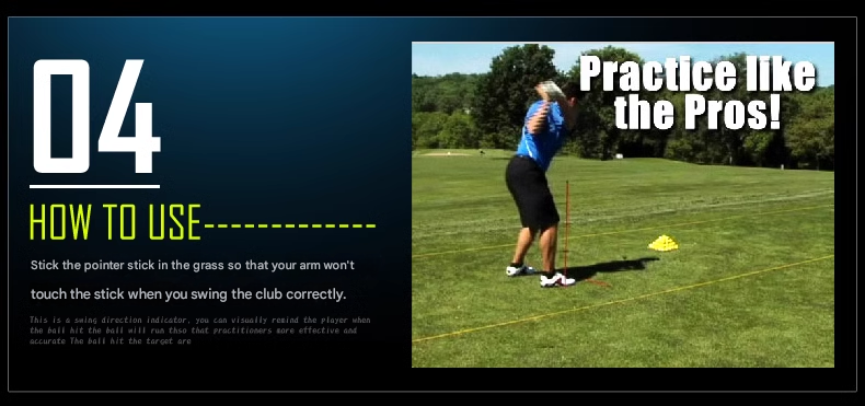 Golf Indicator Bars, Aiming Sticks, Beginner Putting Sticks, Direction Practice Sticks, Swing Aids, Training Sticks