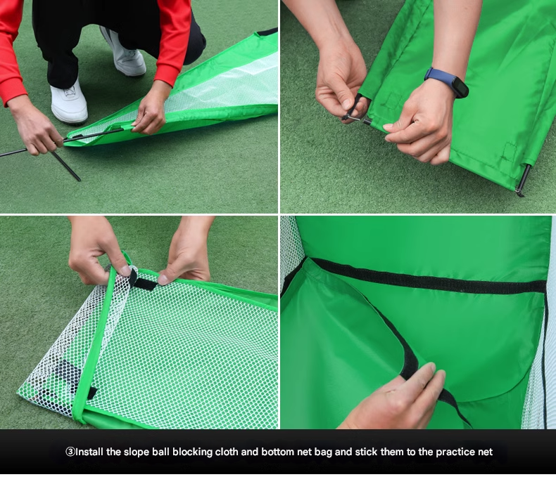 Golf Cutting Trainer Indoor Cutting Practice Net Outdoor Swing Net Strike Cage Set Strike Net