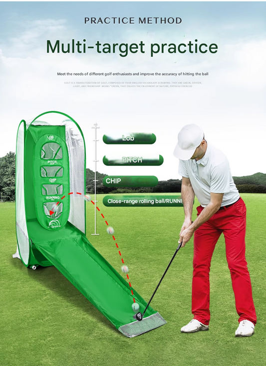 Golf Cutting Trainer Indoor Cutting Practice Net Outdoor Swing Net Strike Cage Set Strike Net