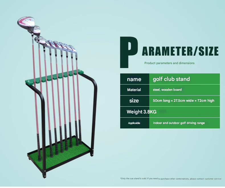 Upgraded golf club rack display rack 13 hole cue rack storage driving range supplies