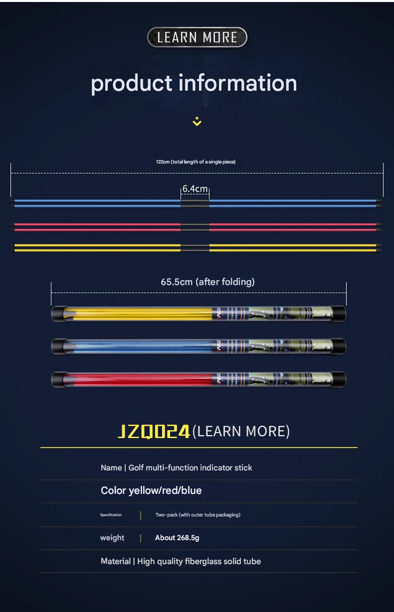 Golf Indicator Bars, Aiming Sticks, Beginner Putting Sticks, Direction Practice Sticks, Swing Aids, Training Sticks