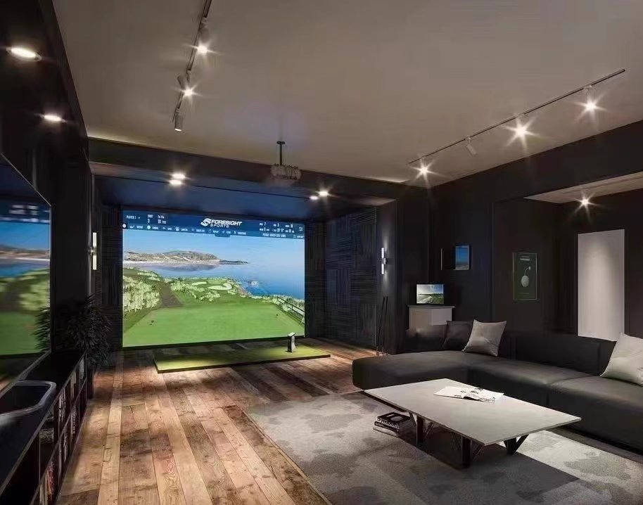 Golf Simulator Strike Screen Lite Projection Screen Simulator Companion squareGARMIN R50