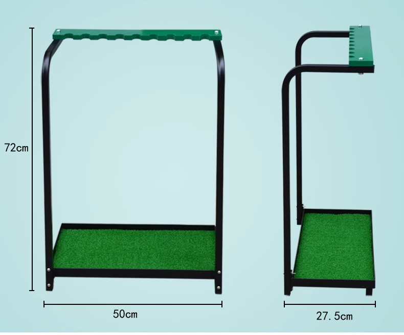 Upgraded golf club rack display rack 13 hole cue rack storage driving range supplies