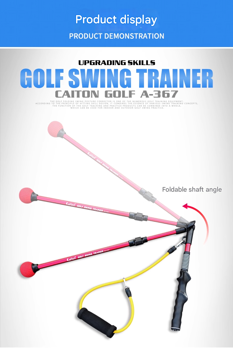 Caiton Golf Swing Trainer, Folding Posture Corrector, Thoracic Rotation Assist for Beginners