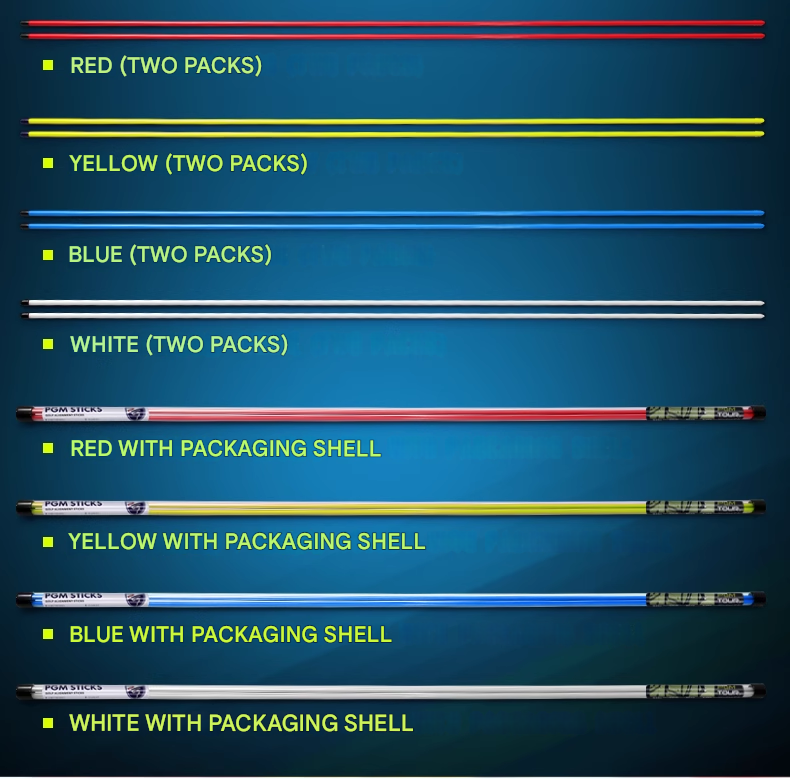 Golf Indicator Bars, Aiming Sticks, Beginner Putting Sticks, Direction Practice Sticks, Swing Aids, Training Sticks
