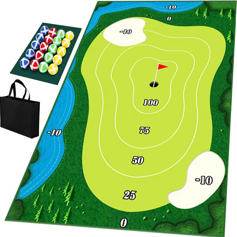 Golf practice mat indoor and outdoor sticky ball percussion trainer family parent-child toys sports atmosphere cutting rod training