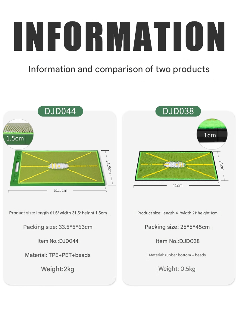 Golf Hitting Mat Pearlescent Hitting Trajectory Home Bead Trajectory Carpet Mat Trainer Marking Pad