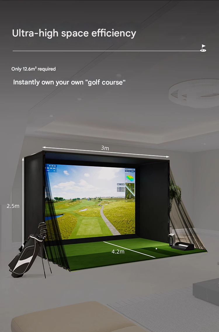 Golf Simulator Strike Screen Lite Projection Screen Simulator Companion squareGARMIN R50