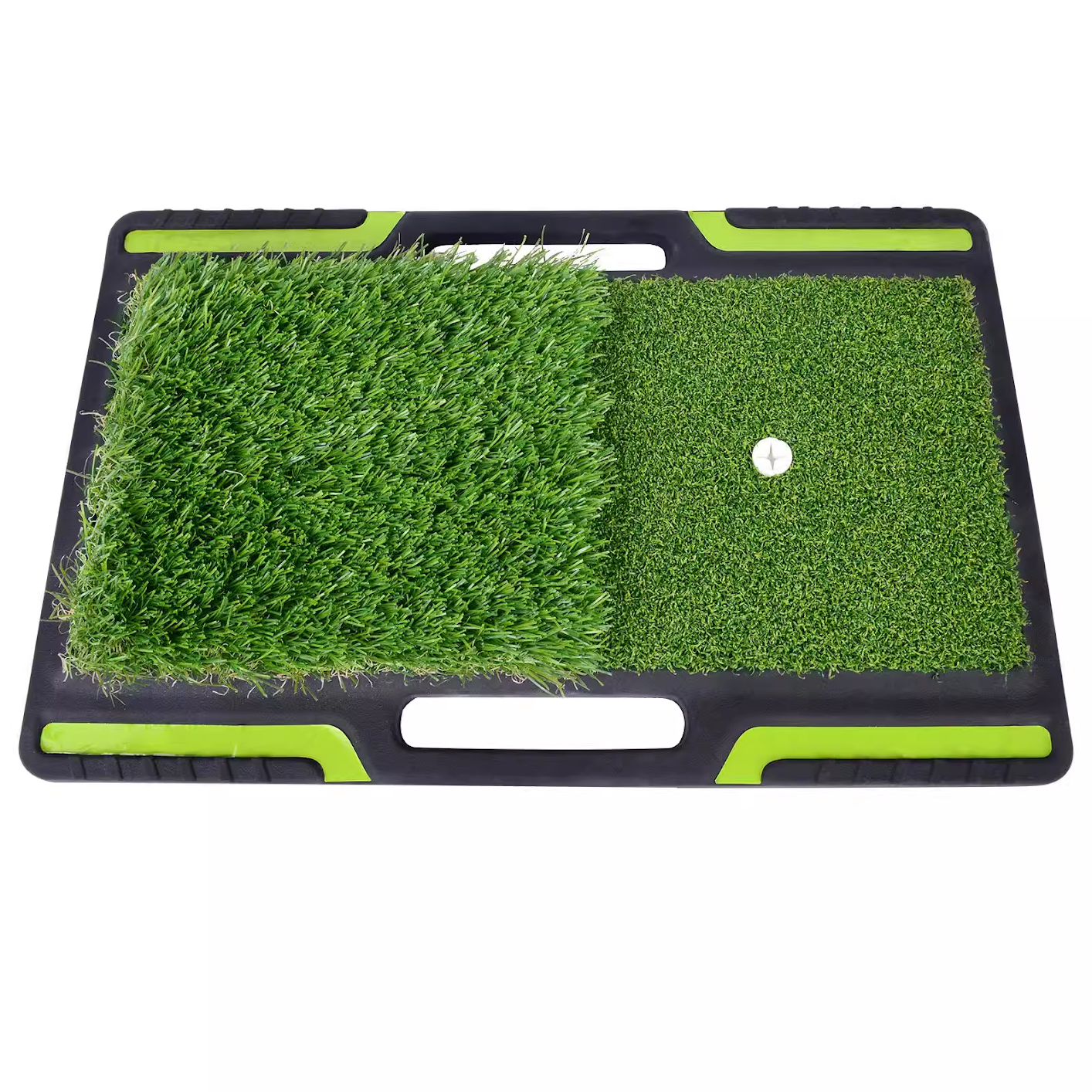 Hand-held golf double grass and three grass percussion mats, artificial turf mats, indoor swing practice mats, non-slip rubber soles