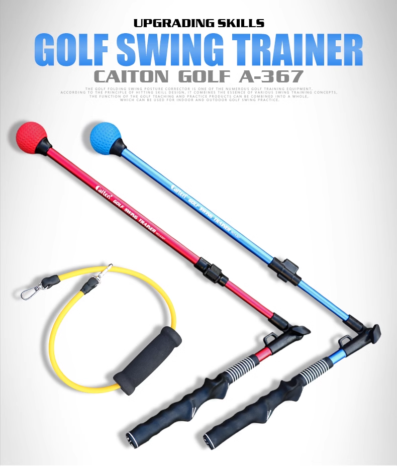 Caiton Golf Swing Trainer, Folding Posture Corrector, Thoracic Rotation Assist for Beginners