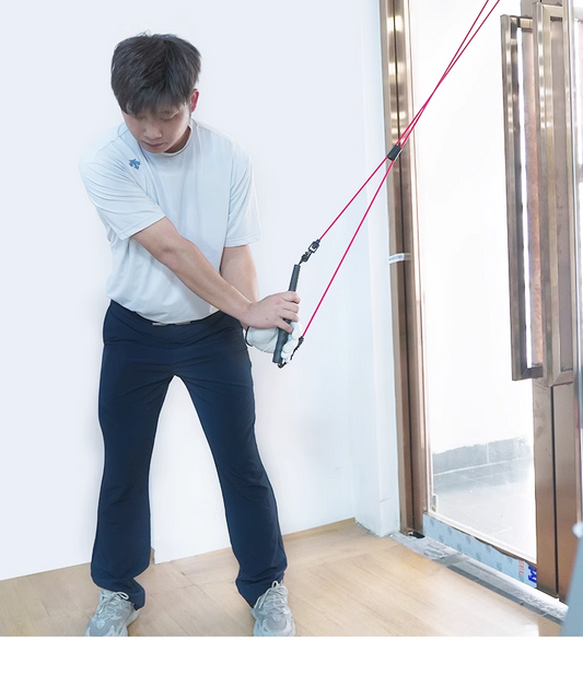 Caiton Golf Swing Strength Trainer Tension Rope Golf Auxiliary Trainer Elastic Body Rope