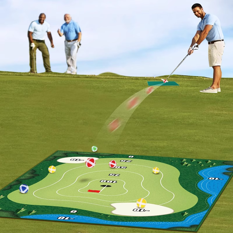 Golf practice mat indoor and outdoor sticky ball percussion trainer family parent-child toys sports atmosphere cutting rod training