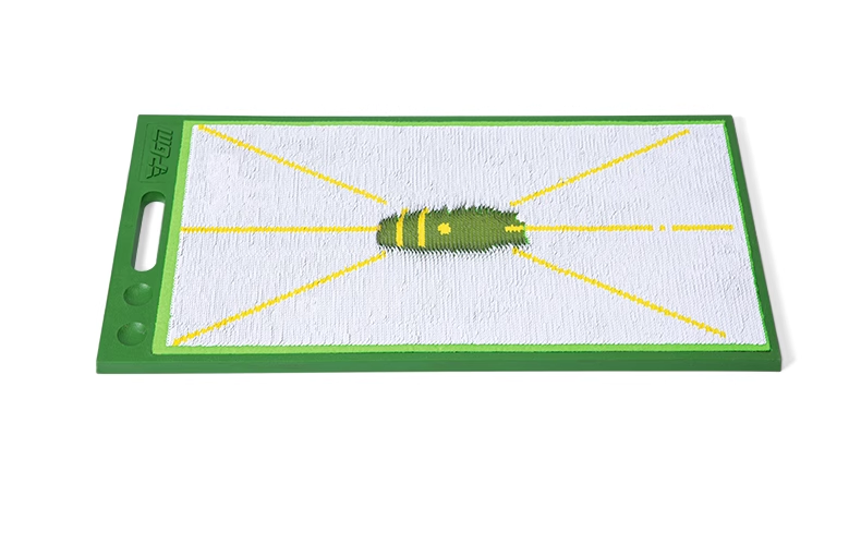 Golf Hitting Mat Pearlescent Hitting Trajectory Home Bead Trajectory Carpet Mat Trainer Marking Pad